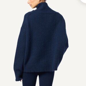 Sablyn Scarlett Cashmere Turntleneck Sweater / Midnight Navy